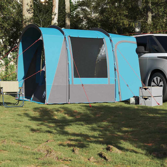 vidaXL Camping Tent Car Blue For 4 People 300x185x200cm