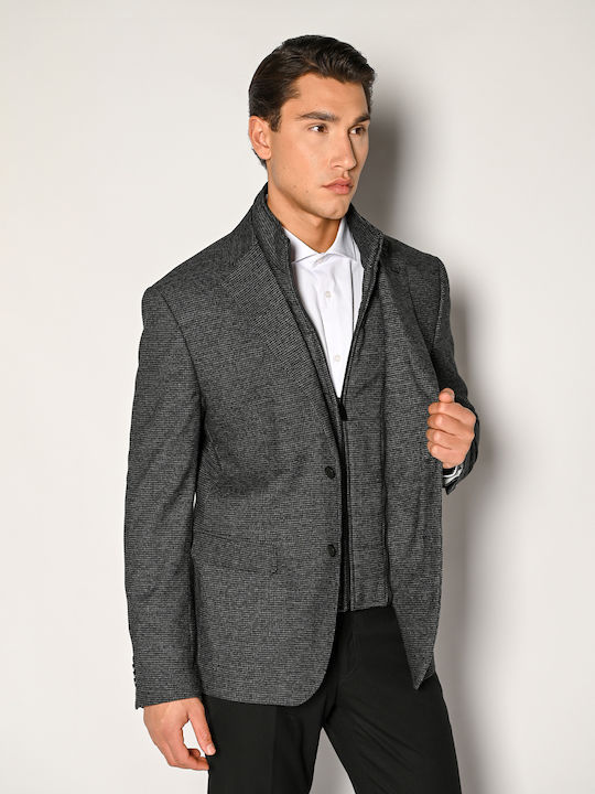 Sogo Men's Suit Jacket Regular Fit Anthracite