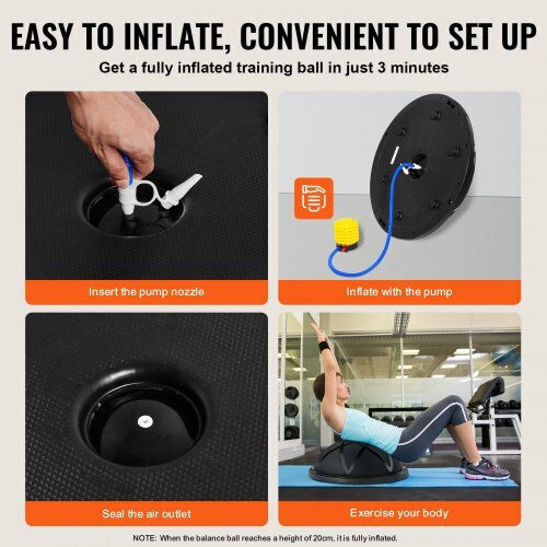 Vevor Balance Ball Black 1pcs