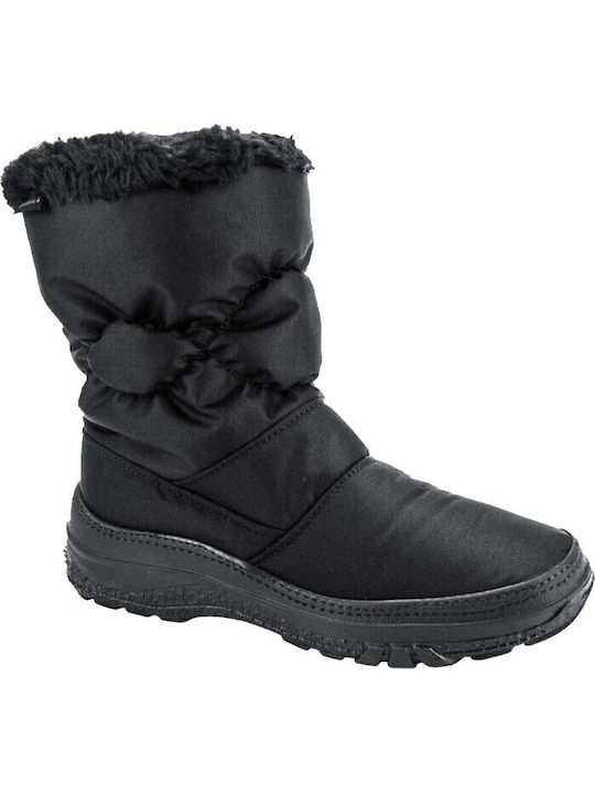 Adam's Shoes Women's Fur Lined Short Wellies Black