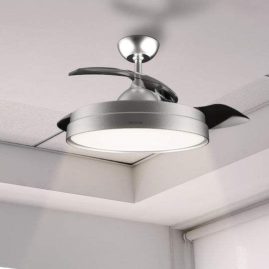 Cecotec EnergySilence Aero 4280 Invisible Ανεμιστήρας Οροφής 106cm με Φως Γκρι