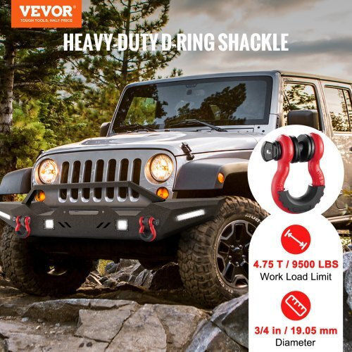 Σετ 2 Δακτυλίων D Vevor 3/4" Πείρο 7/8" Αντοχή 62832 Lbs Jpxkhjg34yc434n1jv0