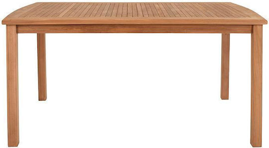 Outdoor Table from Teak Bali Natural 140x80x75cm