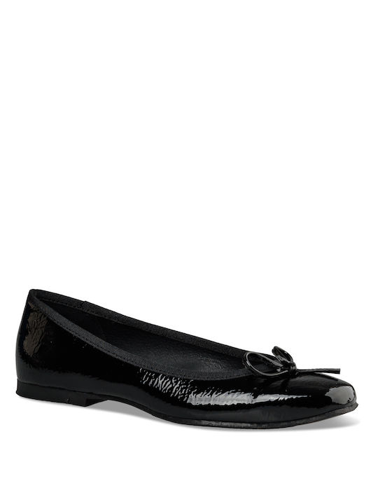 Envie Shoes Patent Leather Ballerinas Black