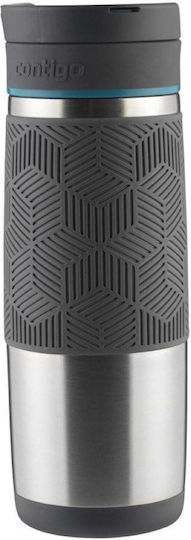 Contigo LOOP Μπουκάλι Θερμός Ανοξείδωτο 470ml Μαύρο