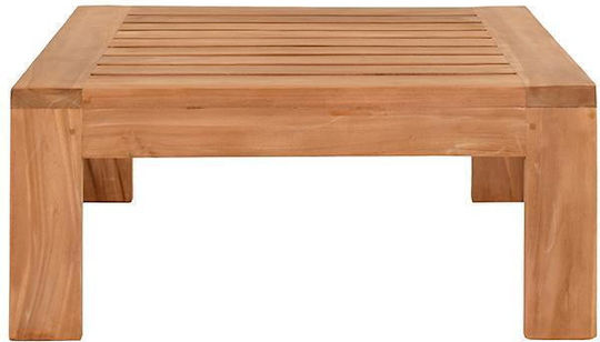 Masă Cameră De Zi Pentru Spații Exterioare Mici Din Salcâm Winston Natural 80x80cm