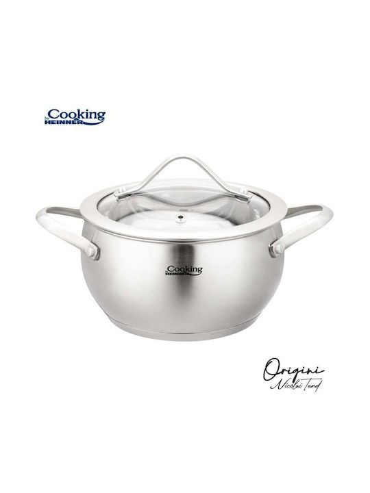 Heinner Nicolai Tand Deep Stainless Steel Pot 1.8lt / 16cm