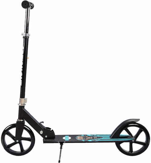 Action One Kids 2-wheel Foldable Scooter Skull Rider Black