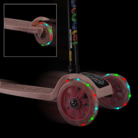 Action One Kids 3-wheel Foldable Scooter Balance Pink