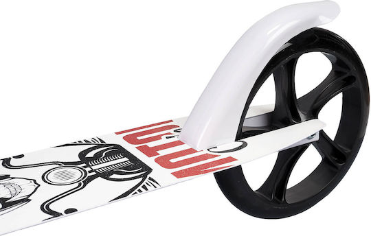 Action One Kids 2-wheel Foldable Scooter Skull Rider White