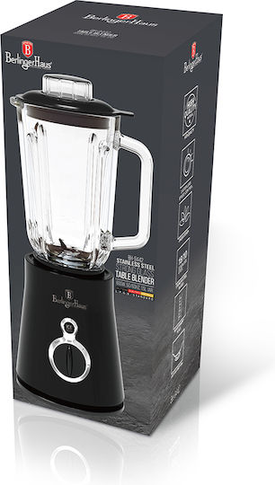 Berlinger Haus Blender with Glass Jug 1.5 lt 600W Black BH-9442