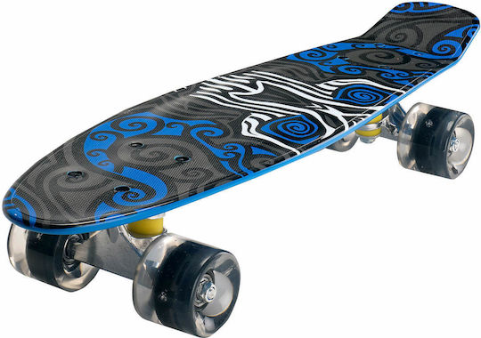 Action One Komplettes Penny Board Grafik Gesicht 56 x 15 cm Mehrfarbig