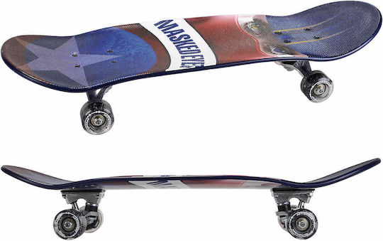Action One Complete Shortboard Masked Eyes 70 X 20 Cm Multicolored Metallic