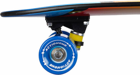 Action One Complete Penny Board Hawaii Surfing 68 X 17.5 Cm Multicolor