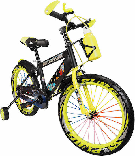 Action One 14" Kids Bicycle City Chameleon Neon Green