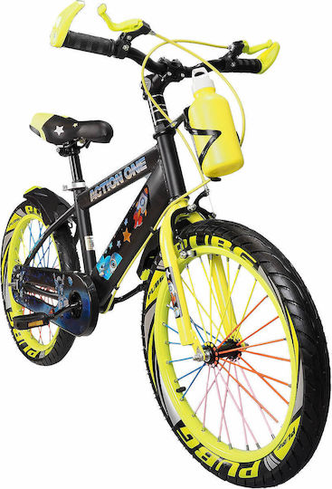 Bicicletă pentru copii Action One 18" City Nova Verde Neon