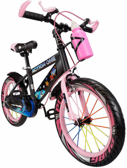 Bicicletă pentru copii Action One 16" City Genesis Roz
