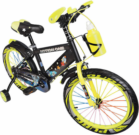 Bicicletă pentru copii Action One 16" City Genesis Verde Neon