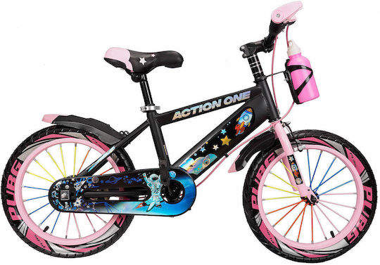 Bicicletă pentru copii Action One 16" City Genesis Roz
