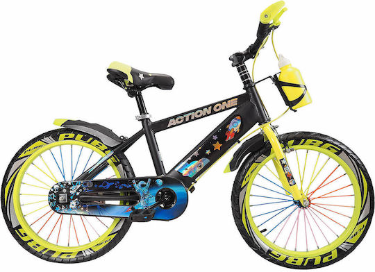 Bicicletă pentru copii Action One 16" City Genesis Verde Neon