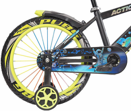 Action One 14" Kids Bicycle City Chameleon Neon Green