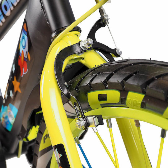 Bicicletă pentru copii Action One 18" City Nova Verde Neon