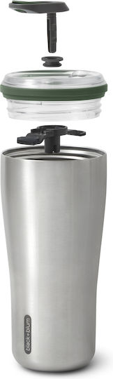 Black+Blum Olive Ποτήρι Θερμός Ανοξείδωτο 600ml Ασημί