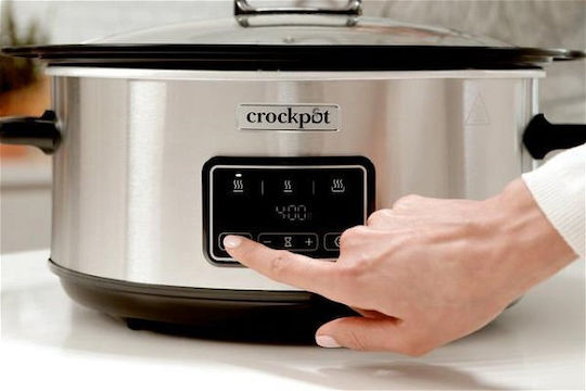 Crock-Pot Електрическа тенджера 210W с Капацитет 3.5лт Сребрист