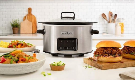 Crock-Pot Електрическа тенджера 210W с Капацитет 3.5лт Сребрист