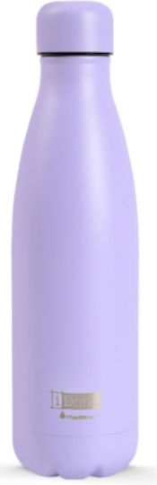 iDrink Μπουκάλι Θερμός Ανοξείδωτο 500ml Λιλά