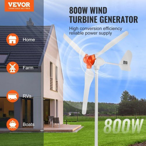 Vevor 800w 12v 3-Blade Wind Turbine Generator & Mppt Controller Fssflwlfdj10wov8nv9