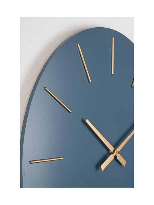 Ceas de Perete Bizzotto Timeline MDF Albastru Ø60x5