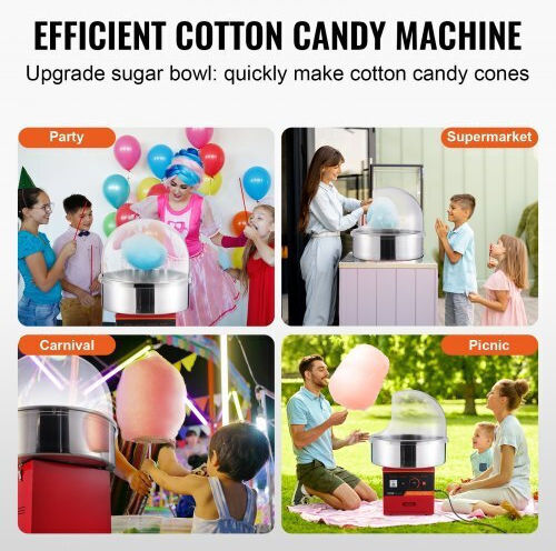 Vevor Commercial Cotton Candy Machine 1000W