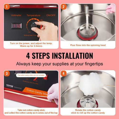 Vevor Commercial Cotton Candy Machine 1000W