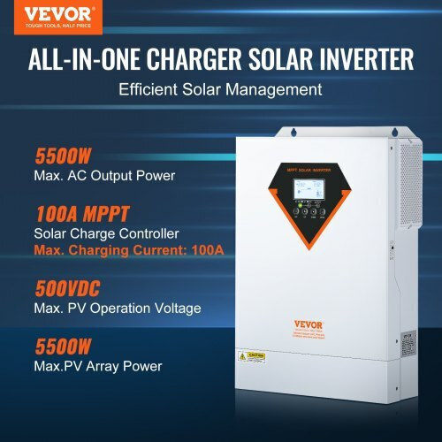 Vevor Hybrid Solar Inverter 5500w 230v 100a Mppt Controller Lwgpnkytjmpph2a48v2