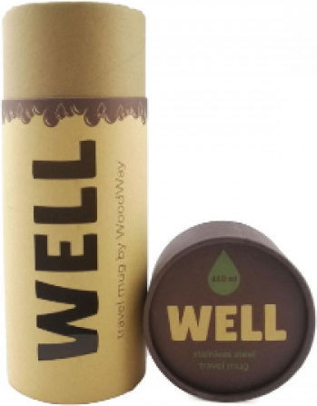 Woodway Well Μπουκάλι Θερμός Ανοξείδωτο 550ml Pineapple Black