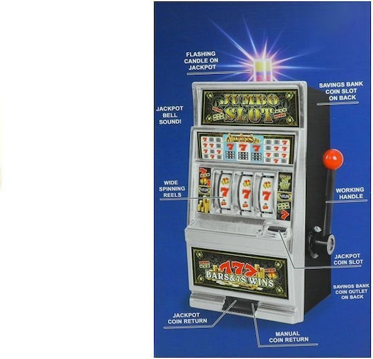 Party Accessories Big Slot Machine Casino With Sounds Money Bank