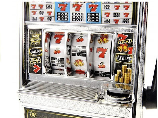 Αξεσουάρ Πάρτυ Big Slot Machine Casino With Sounds Money Bank