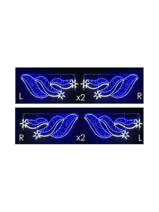 Aca Christmas Light Tube 180x80cm Bethlehem Stars