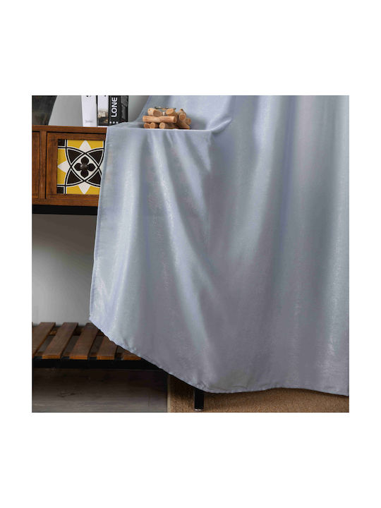 My Home Luxury Blue Grommet Curtain 140x290cm