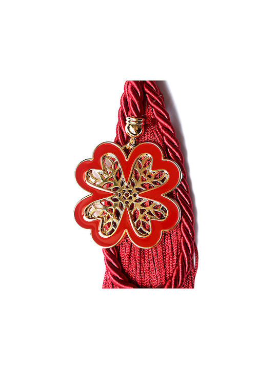 Li-LO Suspendata Amulet Casa Burgundy din Metal 26cm 1buc