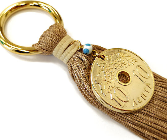 Li-LO Hanging Lucky Charm Eye Brown Made of Metal 16.5cm
