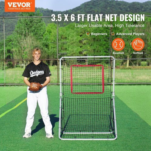 Vevor Baseball Softball Rebound Net 3.5 X 6 Ft 5 Adjustable Angles Bqhdwdyxwjdkp6fd7v0
