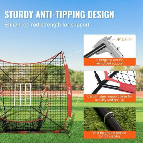 Vevor Baseball Training Net 7x7 Ft Accessories