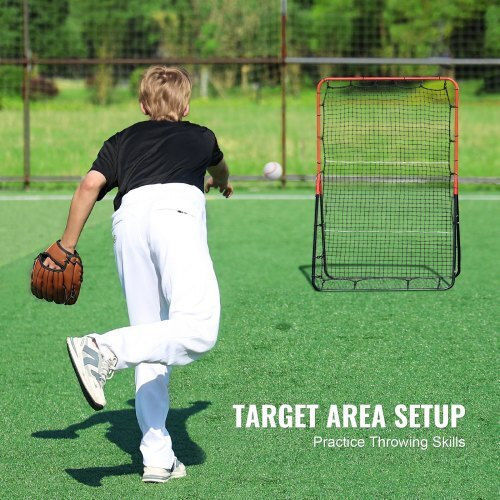 Vevor Baseball & Softball Rebound Net 3x4.5 Ft 3-in-1 Trainer