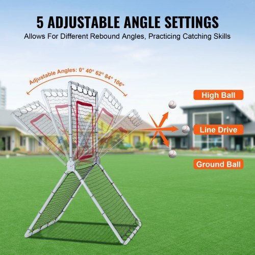 Vevor Baseball Softball Rebound Net 3.5 X 6 Ft 5 Adjustable Angles Bqhdwdyxwjdkp6fd7v0