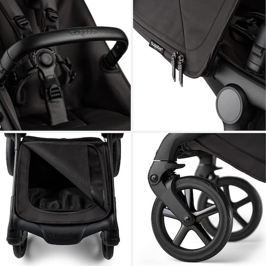 Bugaboo Fox 5 Ρυθμιζόμενο Καρότσι 2 σε 1 Kατάλληλο για Nεογέννητο Black Moonlight