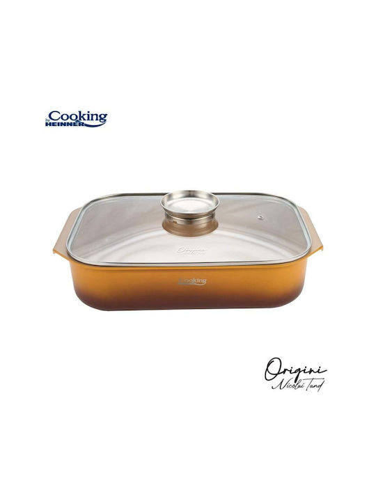 Heinner Nicolai Tand Γάστρα Ορθογώνια από Χυτό Αλουμίνιο 39x26cm 6lt