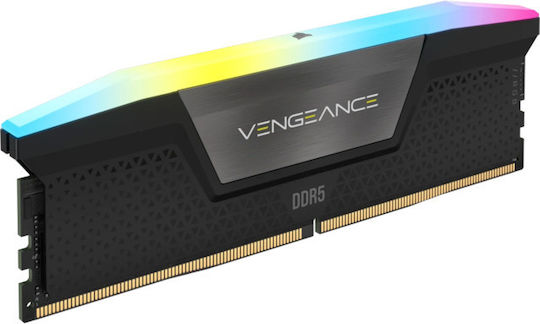 Corsair Vengeance RGB DDR5 32GB RAM with 2x16GB Modules and Speed 6000 for Desktop