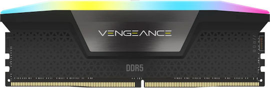 Corsair Vengeance RGB DDR5 32GB RAM with 2x16GB Modules and Speed 6000 for Desktop